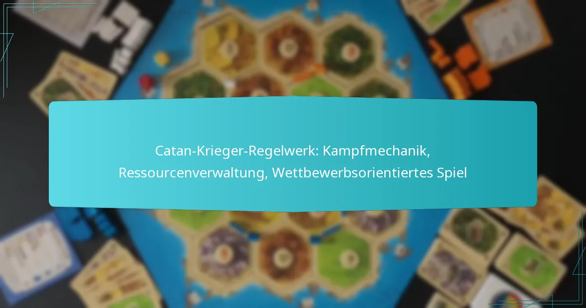 Catan-Krieger-Regelwerk: Kampfmechanik, Ressourcenverwaltung, Wettbewerbsorientiertes Spiel