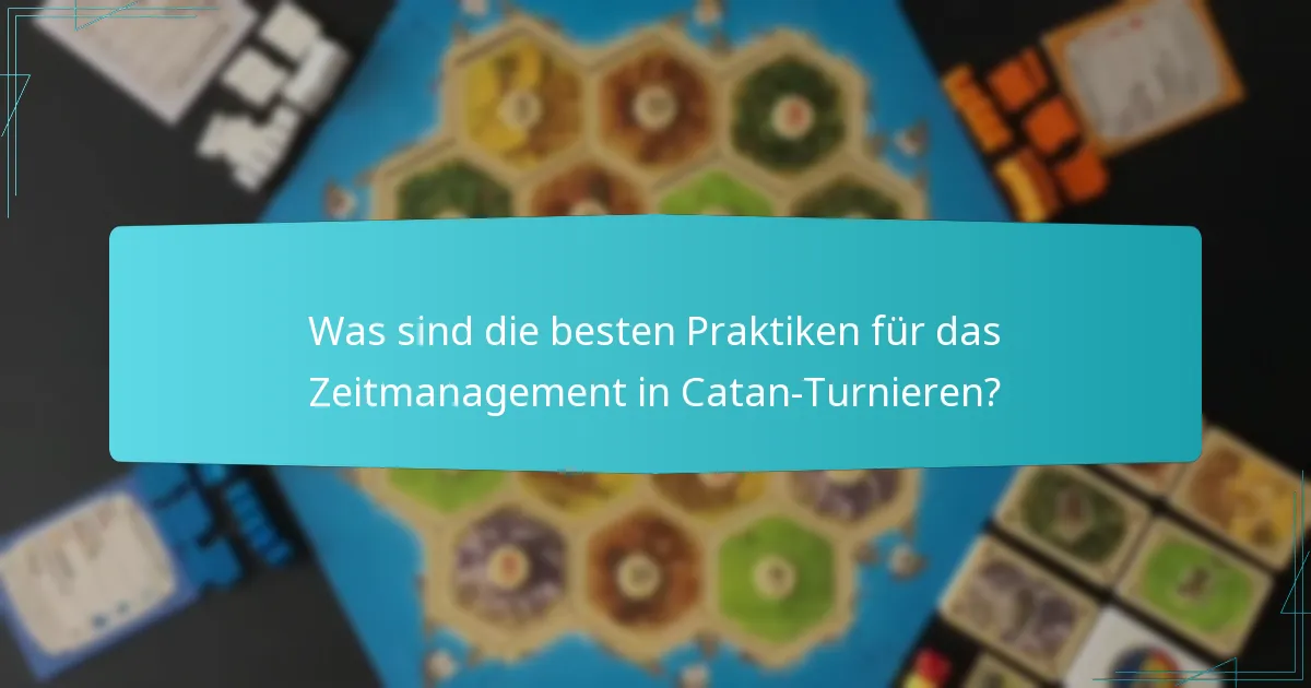 Wie ist der Veranstaltungszeitplan für Catan-Turniere strukturiert?