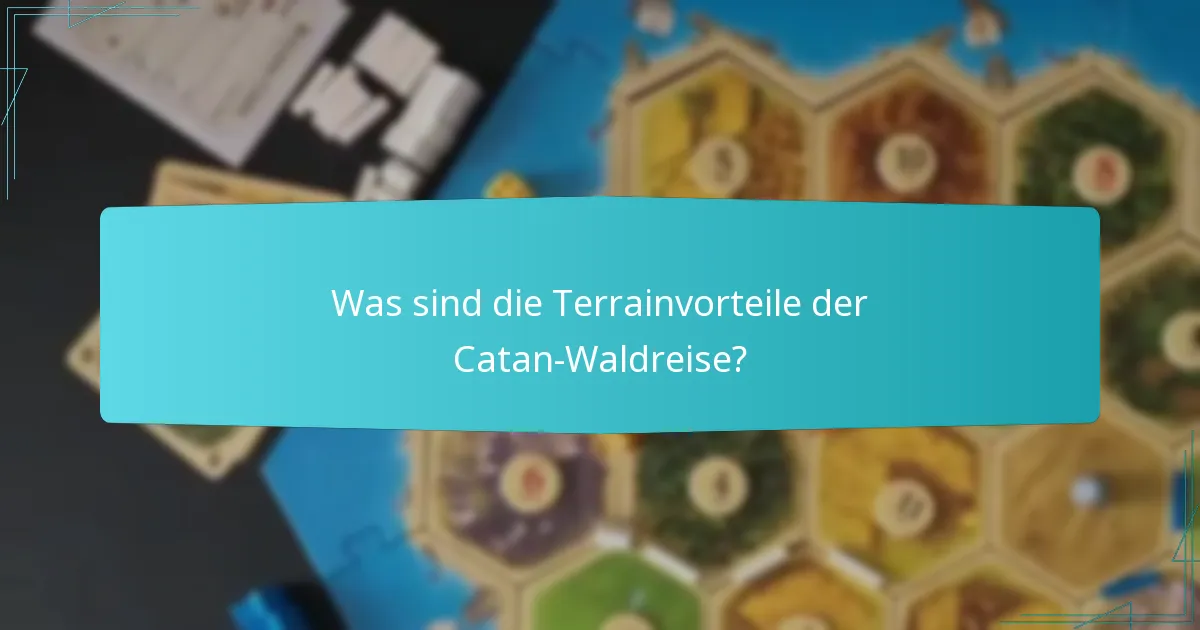 Was sind die Spielvariationen in der Catan-Waldreise?