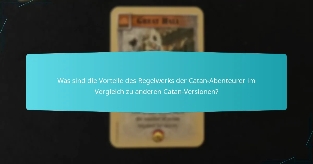 Wie beeinflusst die Einzigartigkeit der Szenarien das Gameplay in Catan Abenteurer?