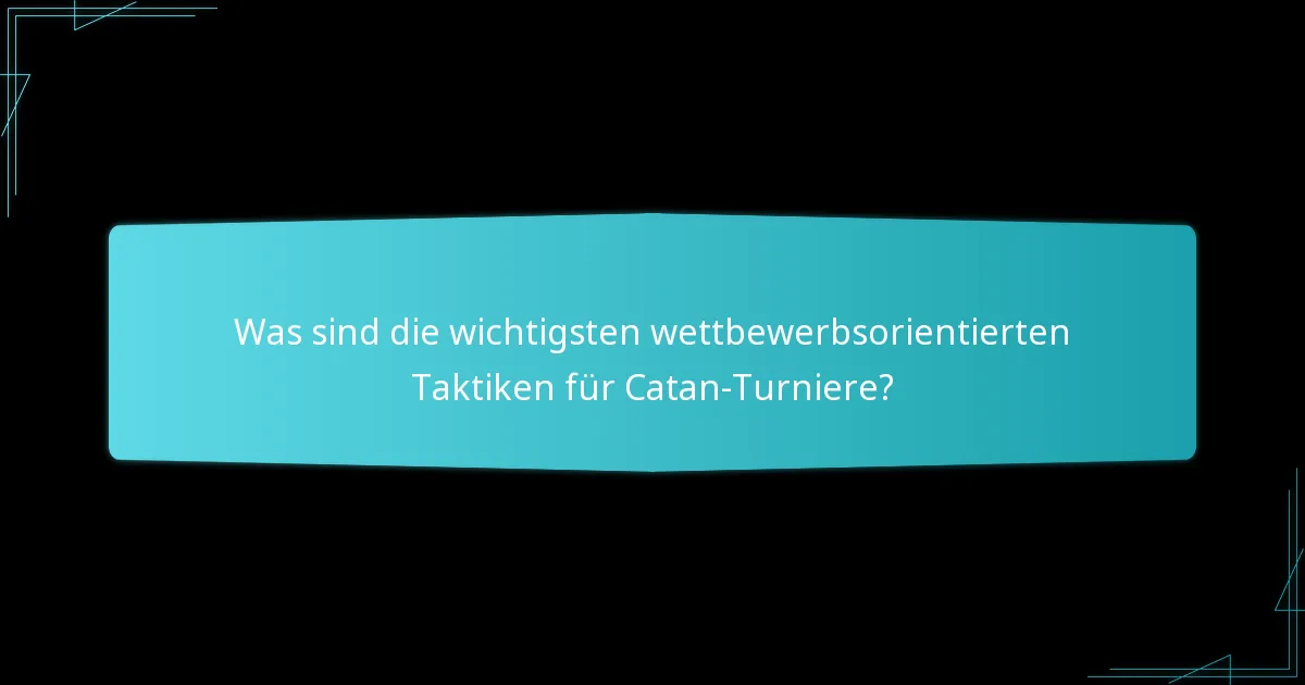 Was ist ein effektives Spielplanungsrahmenwerk für Catan?