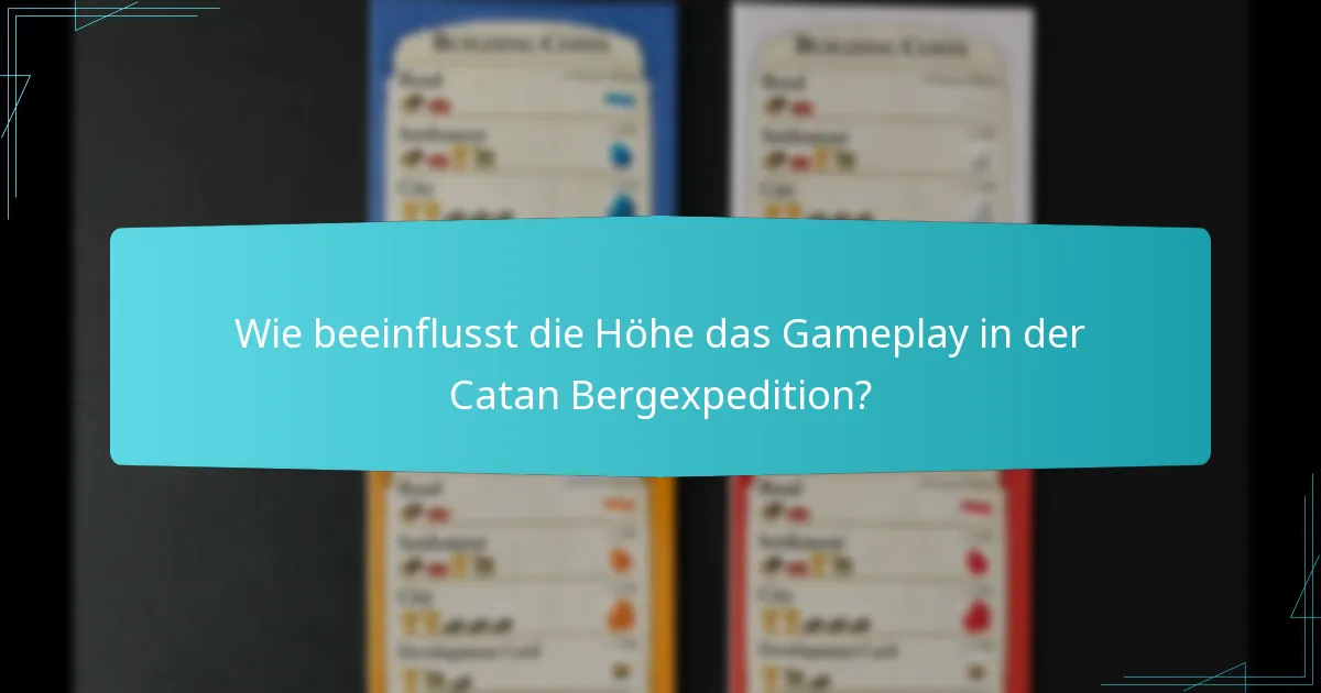 Welche Strategien sind effektiv für das Spielen der Catan Bergexpedition?